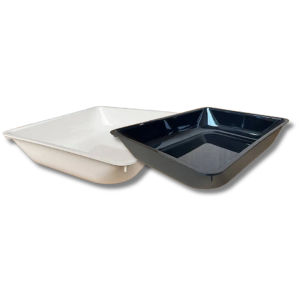Butcher Meat Display Trays - D12-10 Black/White