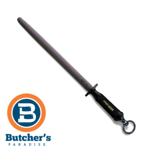 Butcher's 12"/30cm FDICK Sharpening Oval Titan Steel Super Hard Black Handle | 7910330