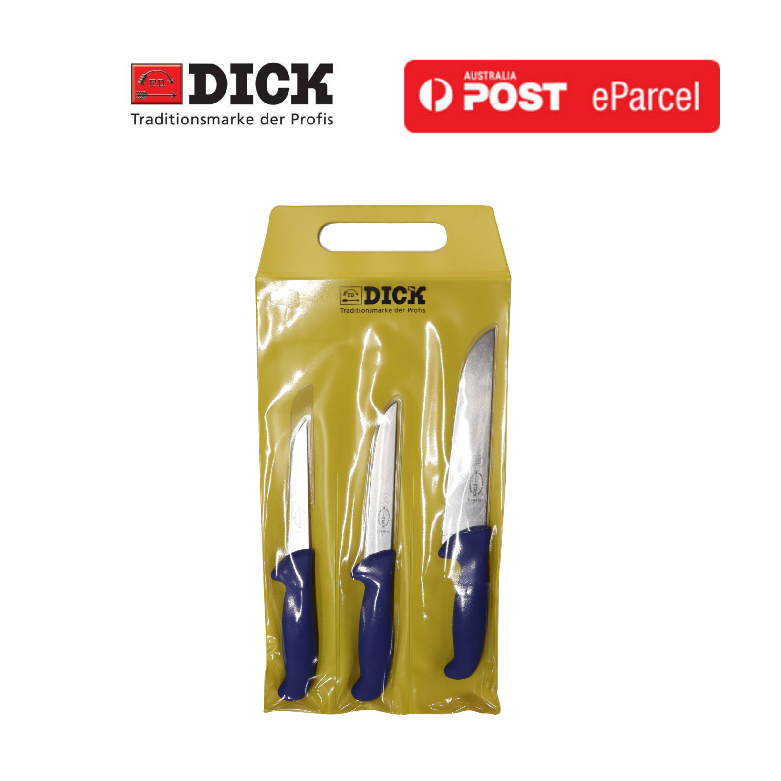 F Dick 8255900 Ergogrip Knife Set, 3-piece, includes (1