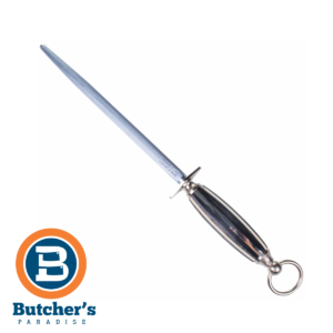 Butcher's 10" FDICK Knife Sharpening Round Regular Cut Steel Black Handle - 1905 Series | 7587125