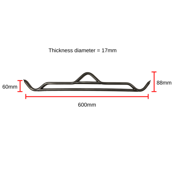 Butcher's Stainless Steel Meat Gambrel Hook Hunter, Farmer, Home Kill