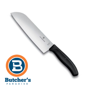 Butchers Kitchen Chef Victorinox Swiss Black Santoku Japanese Style Knife 17cm | 6850317B