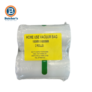Home Use – Vacuum Bag Roll 10cm X 6m 95um Thickness- 2 Rolls